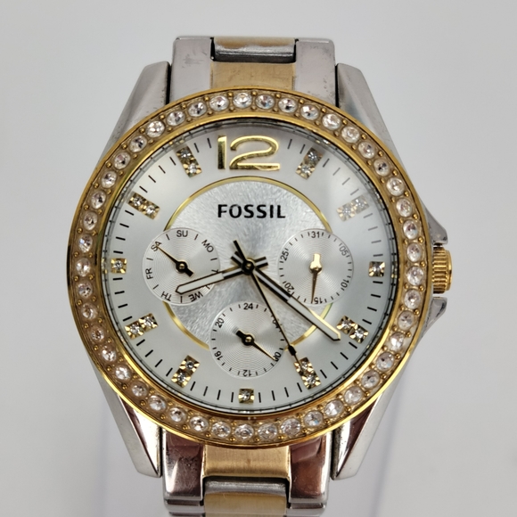 Fossil ES3204 Womens Stainless Steel Analog Silver - Picture 1 of 11